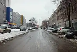 Вид на проезд от улицы Ленинская Слобода