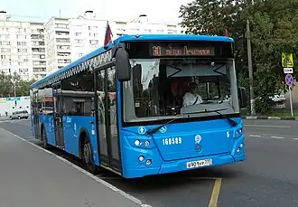 ЛиАЗ-5292 маршрута № 30 на Белореченской улице, сентябрь 2017 года