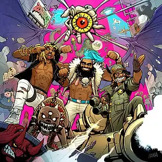 Обложка альбома Flatbush Zombies «3001: A Laced Odyssey» (2016)
