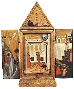 Диптих в открытом виде. 1340—1345. Дерево, темпера. Собрание Алана, Делавэр, США