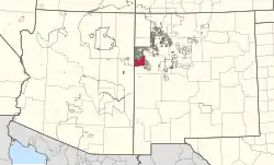 Зуни на карте