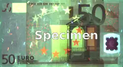 Лицевая сторона при 350 нм: светится плёнка кинеграммы внизу справа; волокна хорошо видны