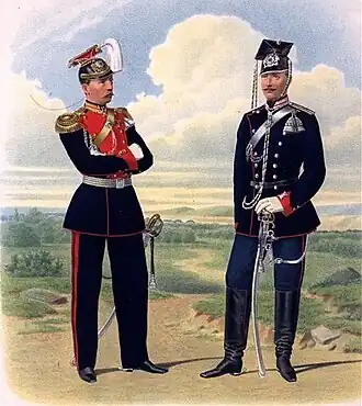 Губарев П. К. Штаб-Офицер Л. Гв. Уланского и Обер-Офицер Л. Гв. Уланского Его Величества полков. 1871 год.