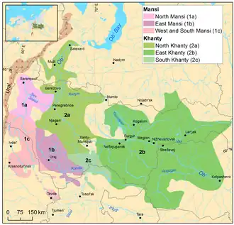 Хантыский и мансийский языки в начале 20 века.