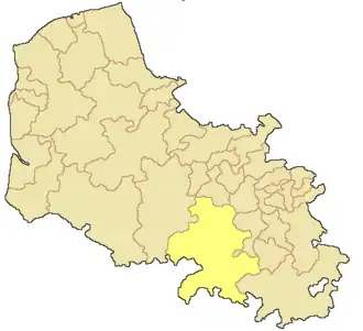 Кантон на карте департамента Па-де-Кале