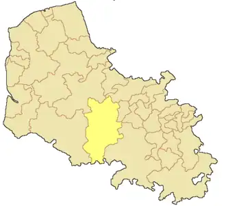 Кантон на карте департамента Па-де-Кале