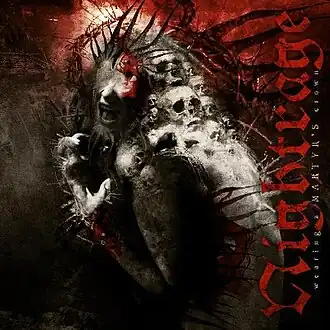 Обложка альбома Nightrage «Wearing a Martyr’s Crown» (2009)