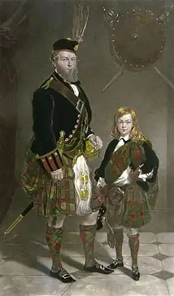 7-й лорд Сифилд со своим сыном