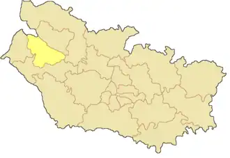 Кантон на карте департамента Сомма