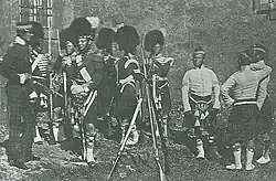 офицеры и солдаты 93-го Горного полка, незадолго до их участия в Крымской войне, 1854 год.