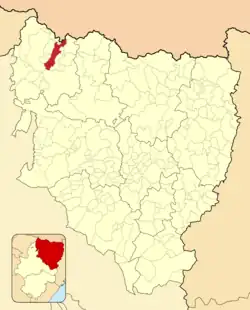 Расположение муниципалитета на карте провинции