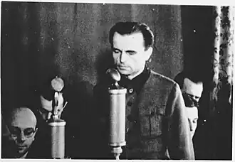 Август Хён на судебном процессе в Берлине