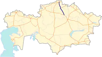 А1 в сети автодорог Казахстана республиканского значения