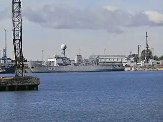 Фрегат «Адмирал Питка» в Минной гавани, 2013 год