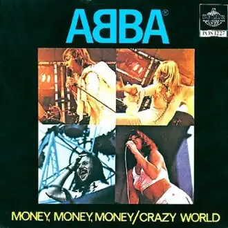 Обложка сингла ABBA «Money, Money, Money» (1976)
