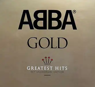 Обложка альбома ABBA «Abba Gold: Anniversary Edition» (2014)