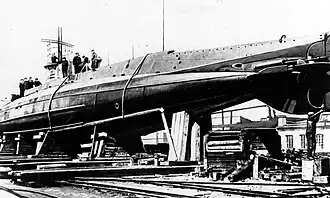 АГ-14 в Петрограде перед спуском на воду