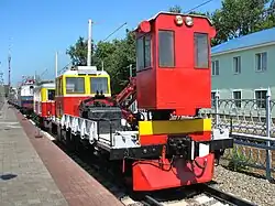 АГД-1М (автомотриса грузовая дизельная модернизированная) в Музее истории развития железнодорожного транспорта Московской железной дороги