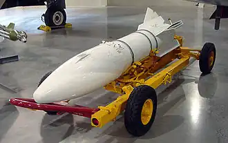 AIR-2A Genie на транспортной тележке. Аэрокосмический музей Хилла[англ.].