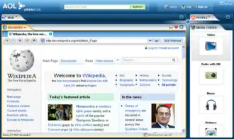 Скриншот программы AOL OpenRide