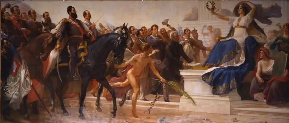 Родина венчает лаврами своих героев (1904), Лиссабонский  военный музей.