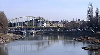 Мост Кошута в ДьереВид с моста Пала Васархельи в 2007 году