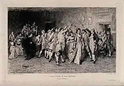 Танцы под аркой из шпаг