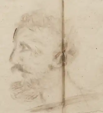 Предполагаемый портрет Сулакадзева, выполненный в 1826 году его сослуживцем В. Ф. Лазаревым-Станищевым