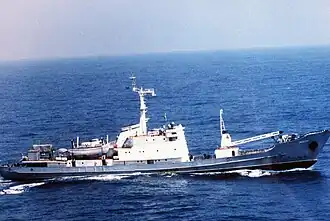 Экватор 11 августа 1986. Фото ВМФ США