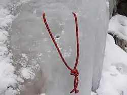 Абалаковская петля, альпинистская петля, связанная узлом