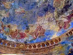 Остатки фрески конхи. Аббатство святой Глоссинды, Мец, Лотарингия