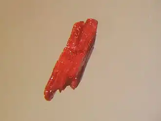 Абелсонит из месторождения в штате Юта