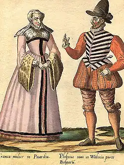 Костюмы жителей Пикардии. 1577