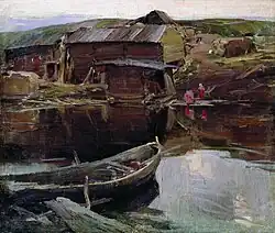 Абрам Архипов. «Северная деревня», 1900-1910 гг.