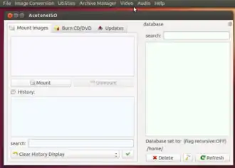Скриншот программы AcetoneISO