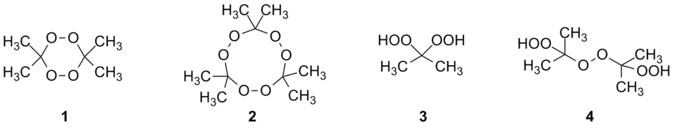 Структуры пероксидов ацетона