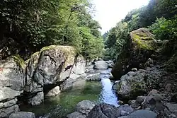 Река Ачисцкали осенью 2018 года.