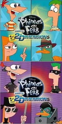 Обложка альбома  «Phineas and Ferb: Across the 1st and 2nd Dimensions» (2011)