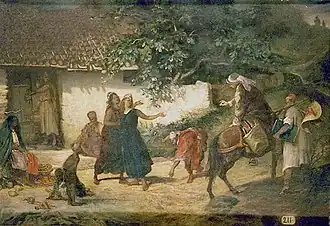 Отъезд художника. Египетская сценка