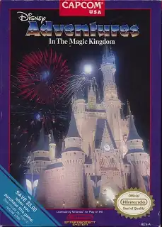 Обложка североамериканской версии игры Adventures in the Magic Kingdom