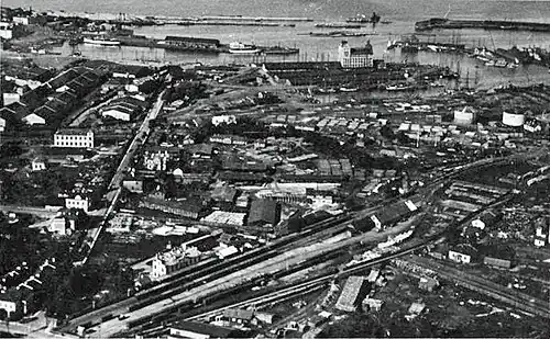 Территория Государственного портового завода в 1919—1921 годах