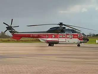 AS.332L авиакомпании BHL, идентичный приводнившемуся