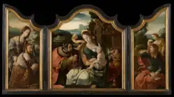 Триптих графа Генриха III Нассауского. Между 1525 и 1574. Дерево, масло. Королевский музей изящных искусств, Антверпен