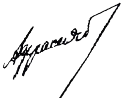 Изображение автографа