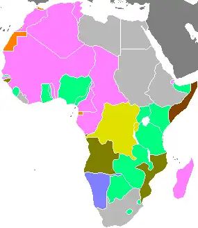 Африка в 1956 году. Начало освобождения республик