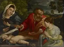The Holy Family with a Donatrix as Saint Catherine of Alexandria