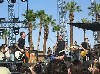 Against Me! на сцене фестиваля Coachella, 2007