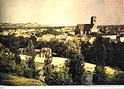 Вид Ажена. Гелиохромия (бихроматный процесс), 1877