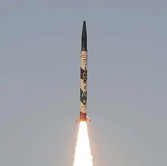 Испытания ракеты Агни-I 13 июля 2012 года