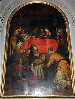 A. Чампелли. Рождество Марии. 1593. Дерево, масло